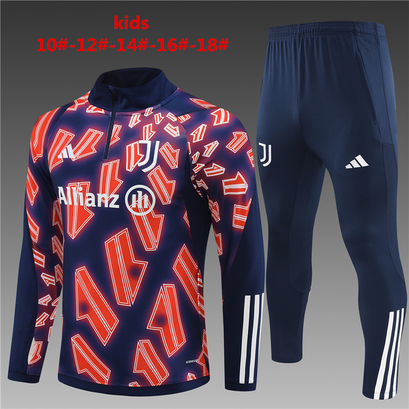 Kids Juventus Training Suit Royal – Red 2023/24