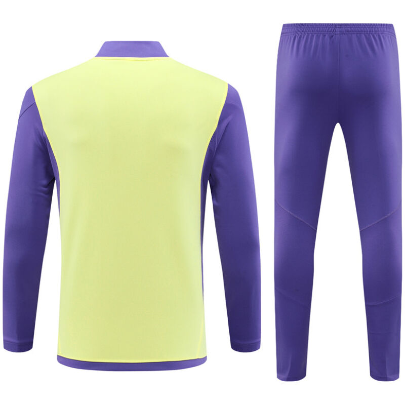 Mens Real Madrid Training Suit Yellow – Purple 2023/24