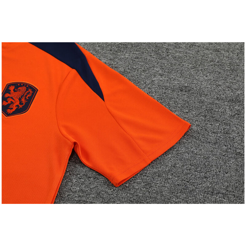 Mens Netherlands Short Training Suit Orange 2024