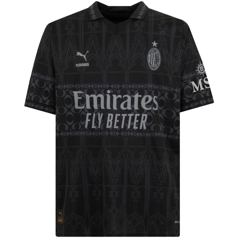 Mens AC Milan Fourth Black Jersey 2023/24