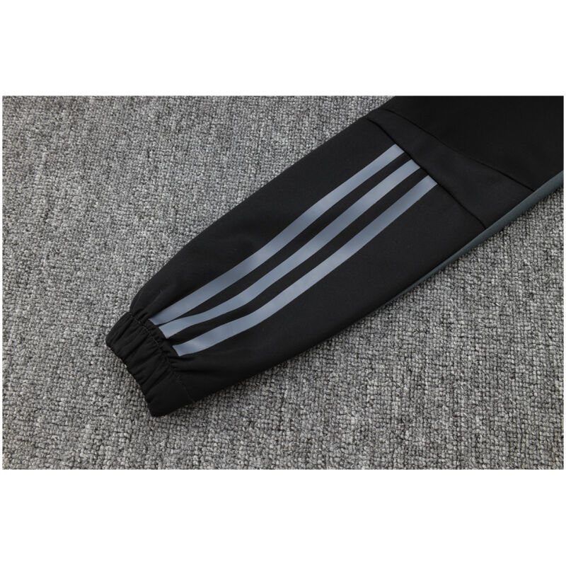 Mens Real Madrid Jacket + Pants Training Suit Grey 2023/24