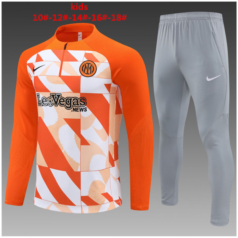Kids Inter Milan Training Suit Orange 2023/24