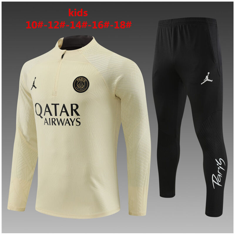 Kids PSG x Jordan Training Suit Beige 2023/24