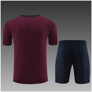 Kids England Short Training Suit Burgundy 2024