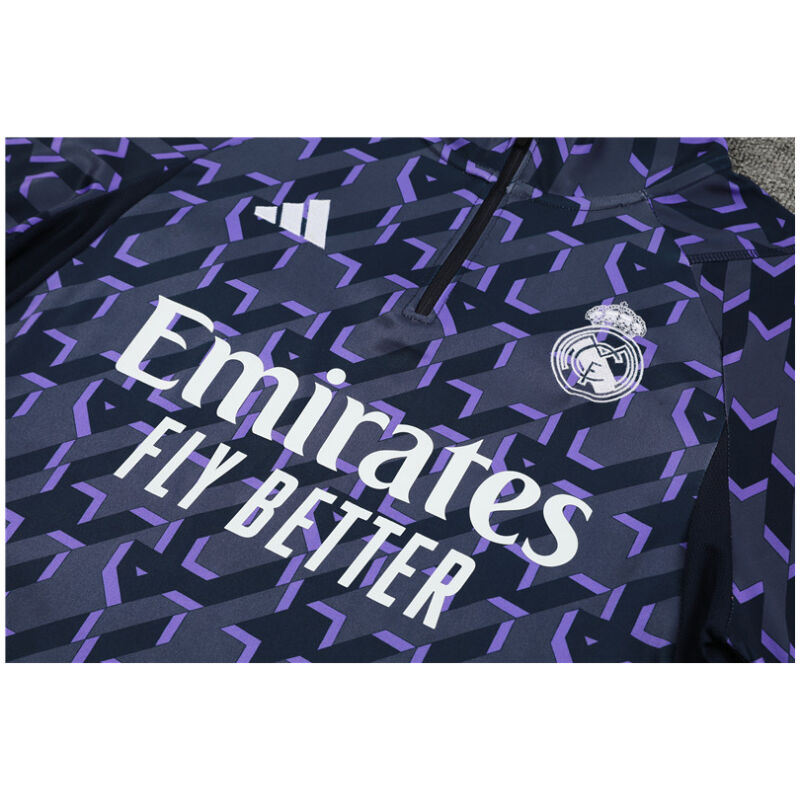Mens Real Madrid Training Suit Purple 2023/24