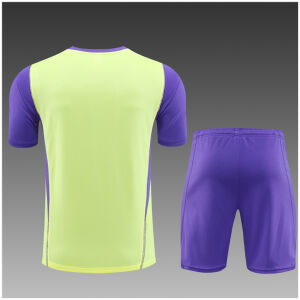 Kids Real Madrid Short Training Suit Yellow 2023/24