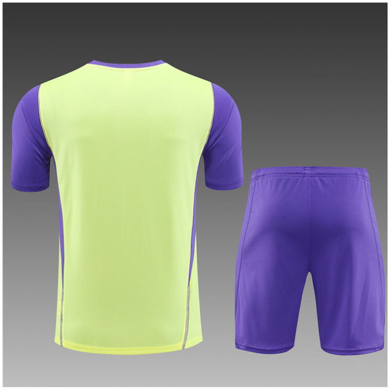 Kids Real Madrid Short Training Suit Yellow 2023/24
