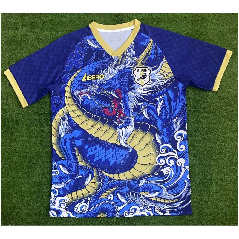 Herren Japan Anime Spezial Blauer Drache Trikot 2024