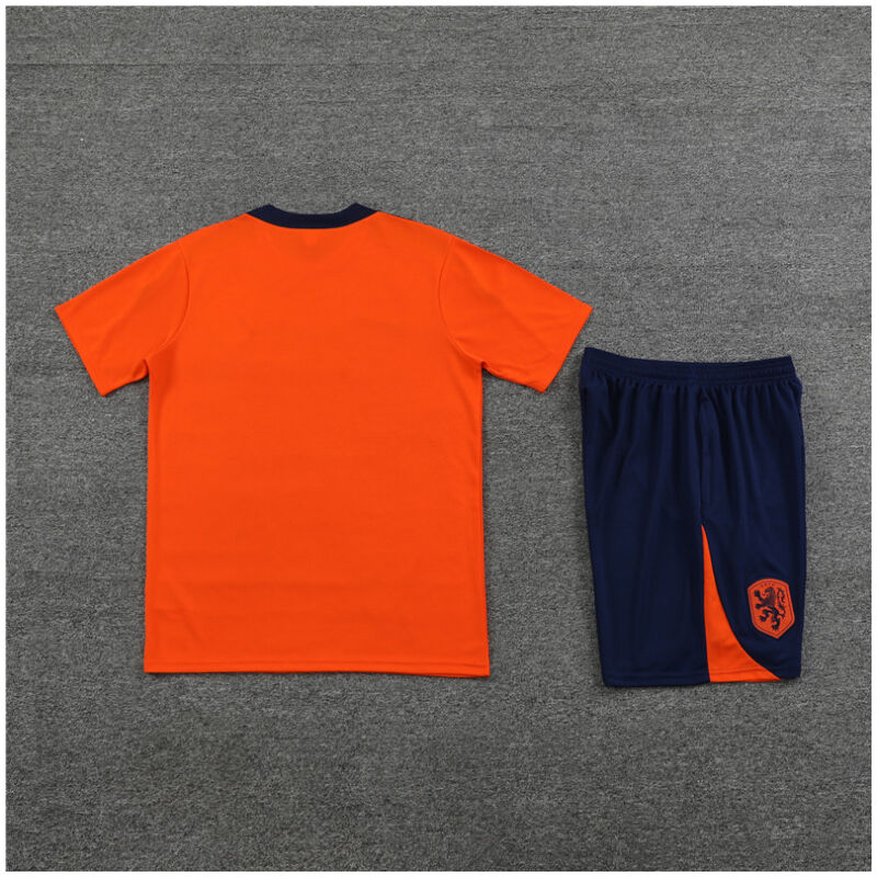 Mens Netherlands Short Training Suit Orange 2024