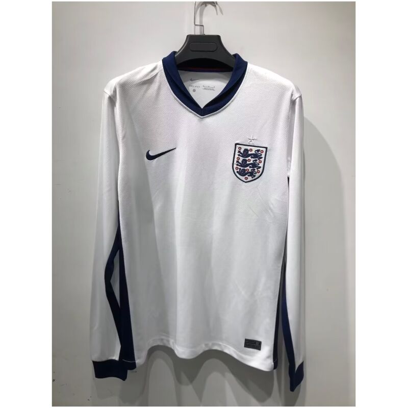 Mens England Home Jersey Long Sleeve 2024