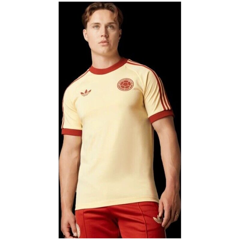 Mens Adidas Originals Colombia OG Jersey 3 Stripes  Pure Cotton Shirt 2024 – Match
