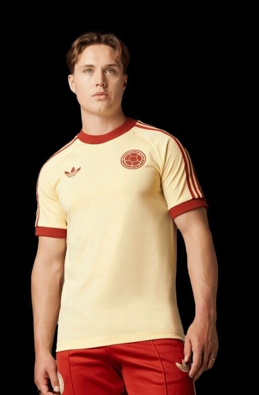 Mens Adidas Originals Colombia OG Jersey 3 Stripes  Pure Cotton Shirt 2024 – Match