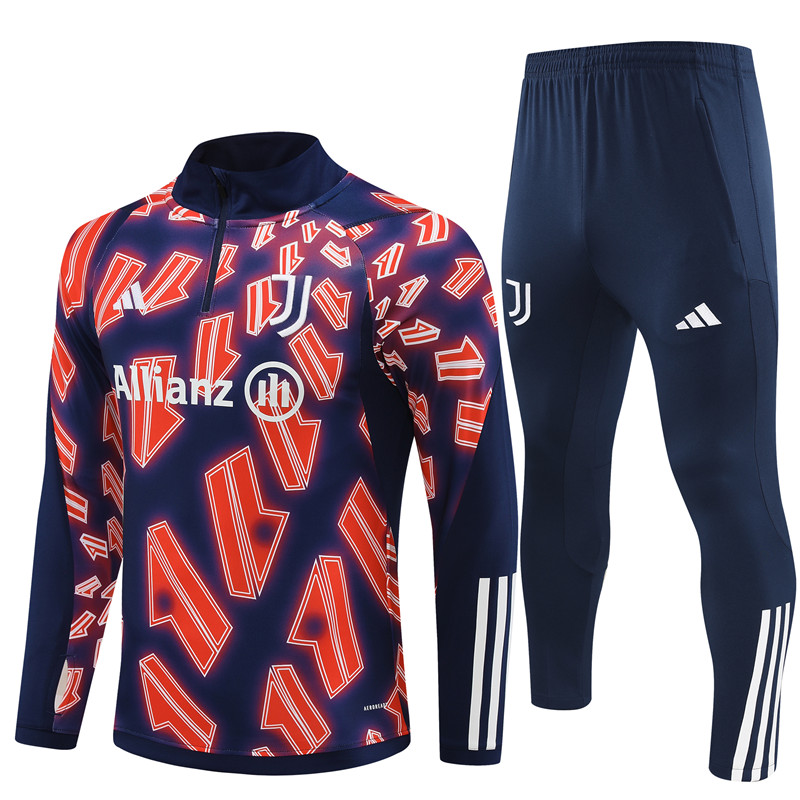 Mens Juventus Training Suit Royal – Red 2023/24