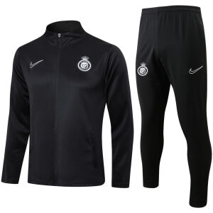Mens Riyadh Al-Nassr Jacket + Pants Training Suit Black 2024/25