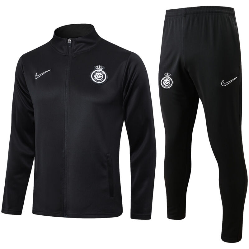 Mens Riyadh Al-Nassr Jacket + Pants Training Suit Black 2024/25