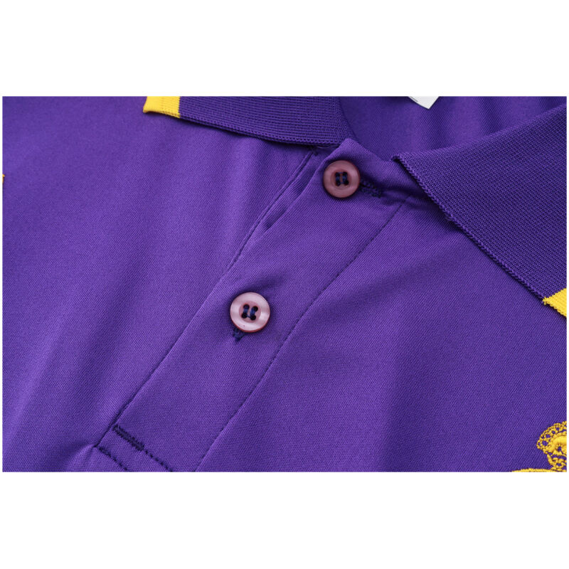 Mens Real Madrid Polo Shirt Purple 2023/24