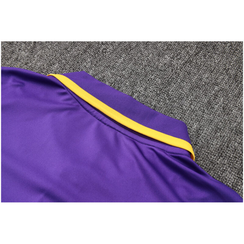 Mens Real Madrid Polo Shirt Purple 2023/24