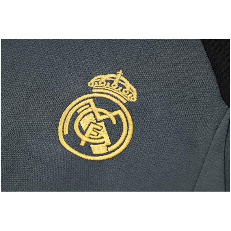 Mens Real Madrid Jacket + Pants Training Suit Grey 2023/24