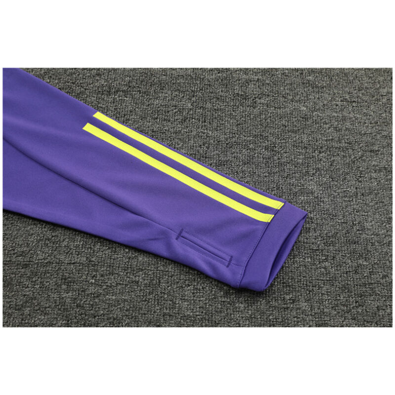 Mens Real Madrid Training Suit Yellow – Purple 2023/24