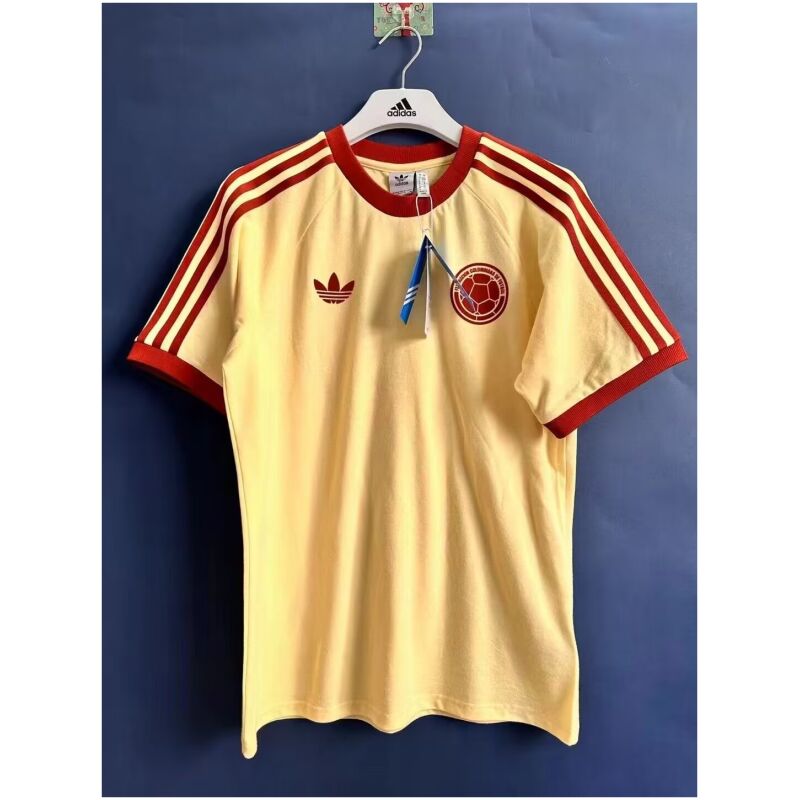Mens Adidas Originals Colombia OG Jersey 3 Stripes  Pure Cotton Shirt 2024 – Match