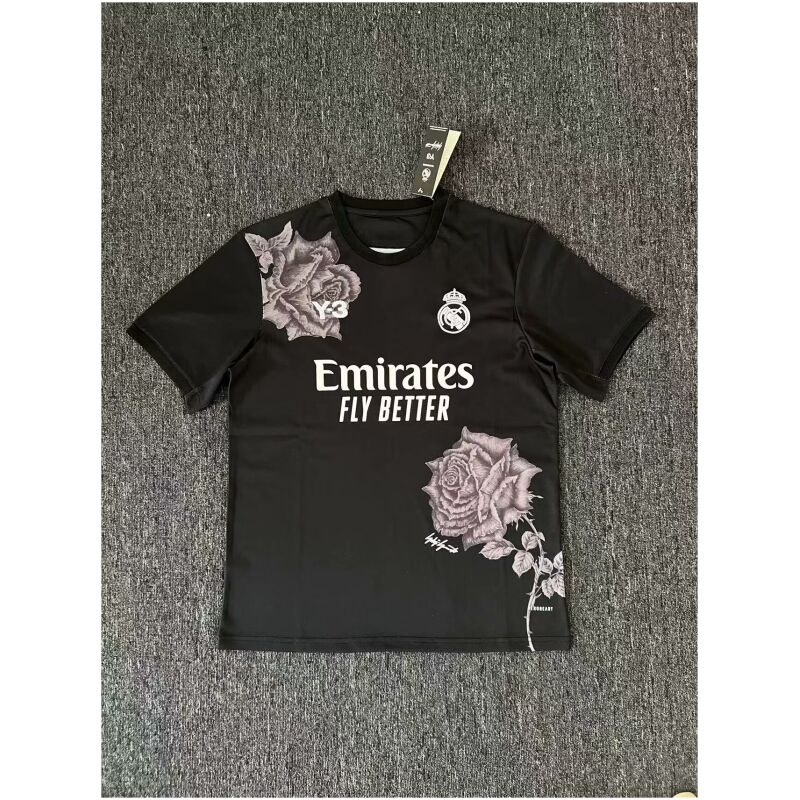 Herren Real Madrid Sonderausgabe Schwarz Y3 Trikot 2024/25