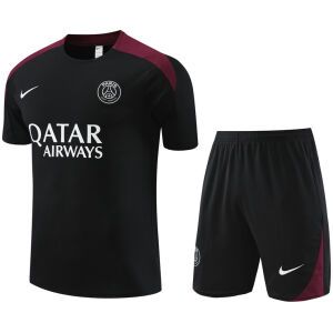 Mens PSG Short Training Suit Black 2024/25