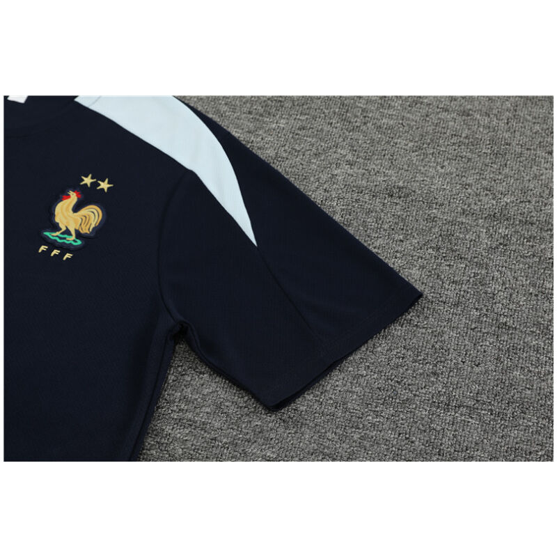 Mens France Short Training Suit Royal 2024