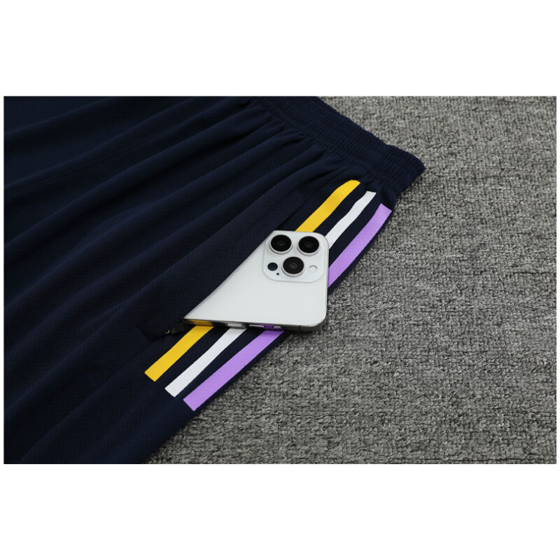 Mens Real Madrid Short Training Suit Purple 2023/24