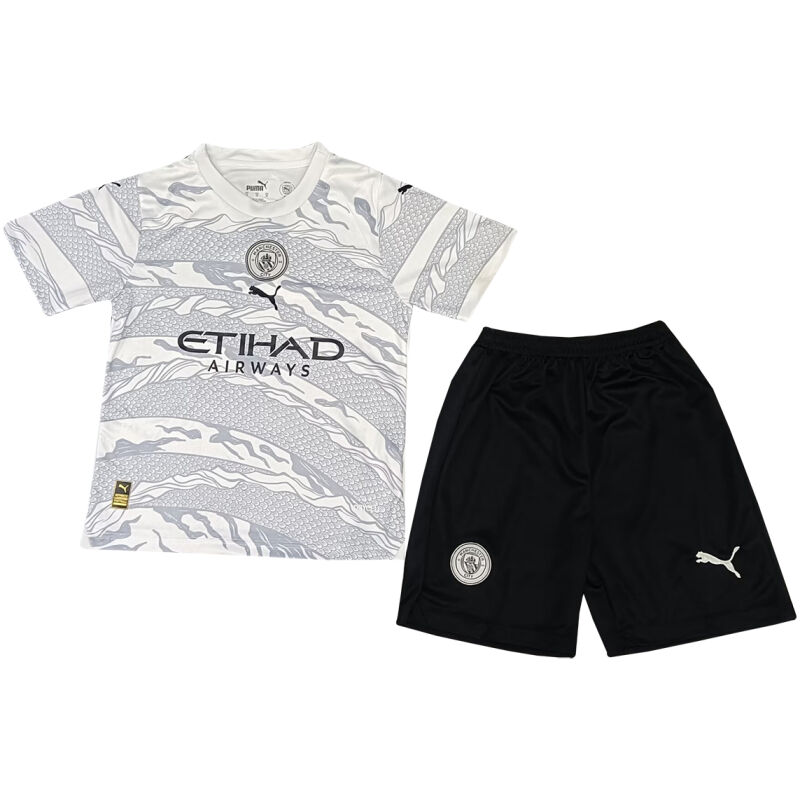 Kids Manchester City Year of the Dragon 2024 Special Shirt 20224