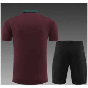 Kids PSG Short Training Suit Burgundy 2024/25