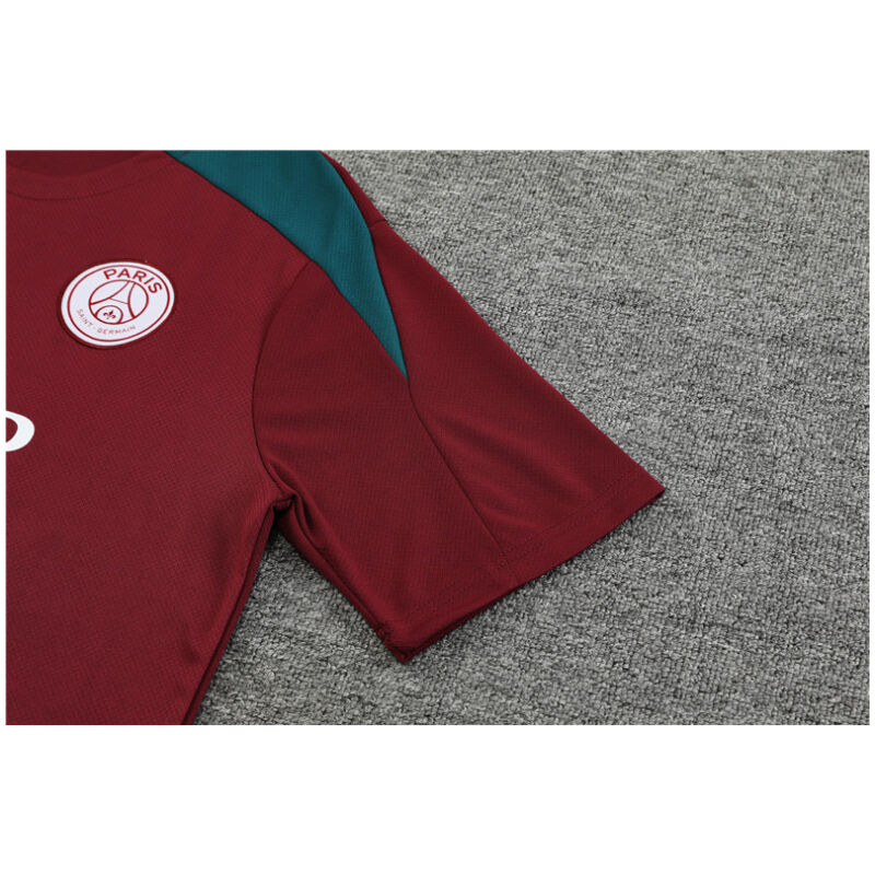 Mens PSG Short Training Suit Burgundy 2024/25