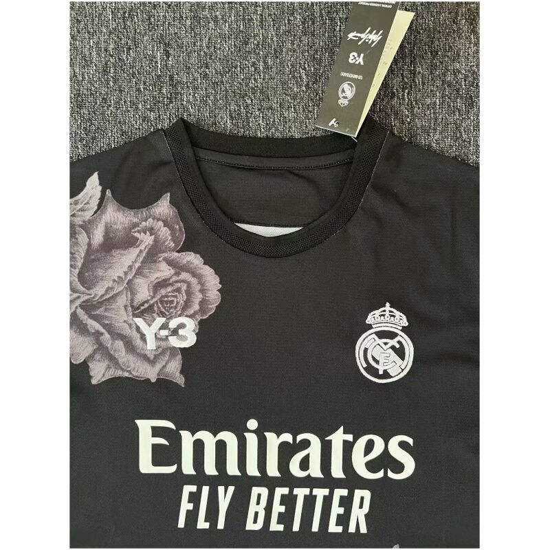Herren Real Madrid Sonderausgabe Schwarz Y3 Trikot 2024/25
