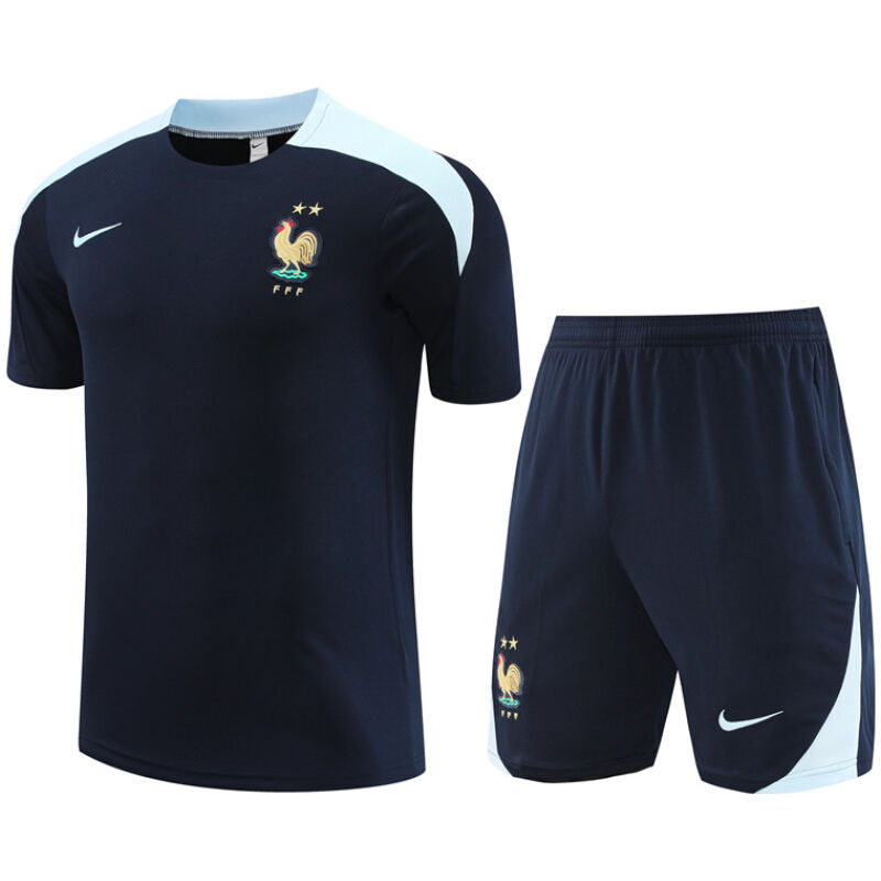 Mens France Short Training Suit Royal 2024
