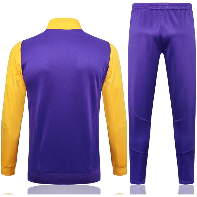 Mens Real Madrid Jacket + Pants Training Suit Purple 2023/24