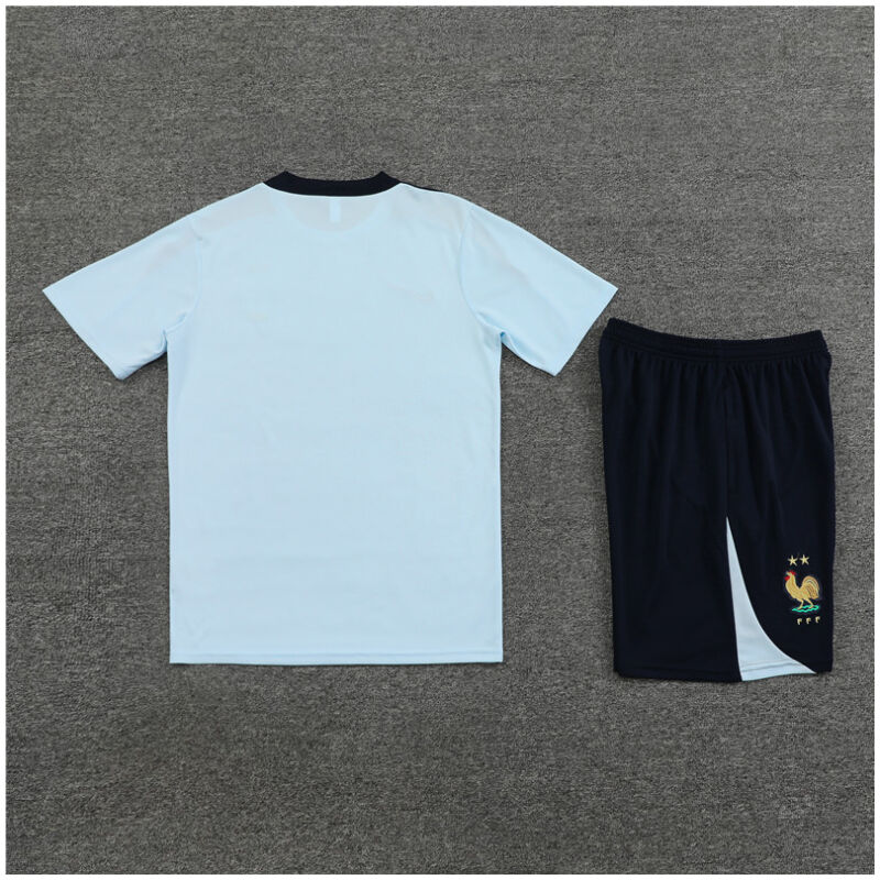 Mens France Short Training Suit Blueish 2024