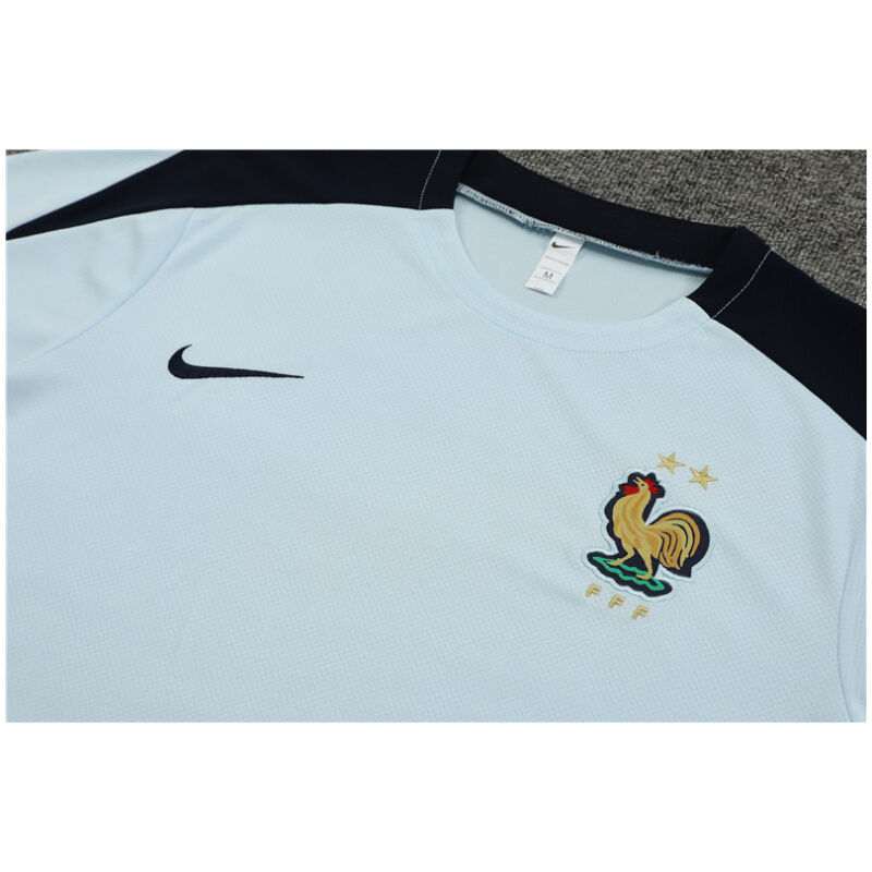 Mens France Short Training Suit Blueish 2024
