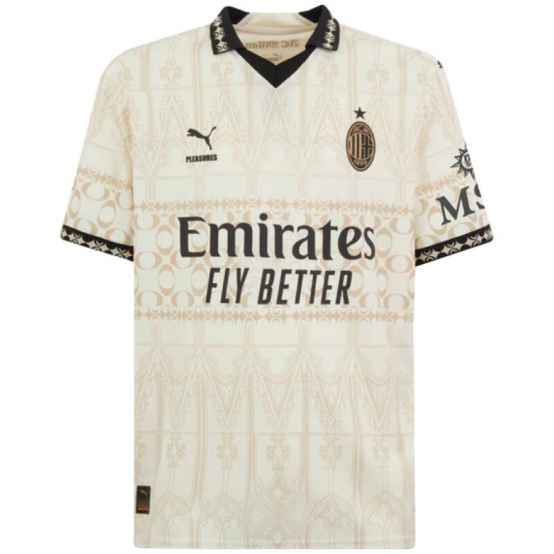 Mens AC Milan Fourth Beige Jersey 2023/24