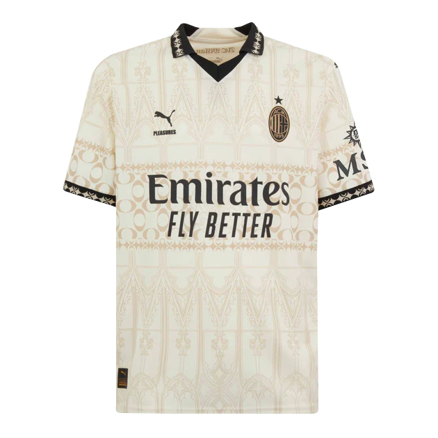 Mens AC Milan Fourth Beige Jersey 2023/24