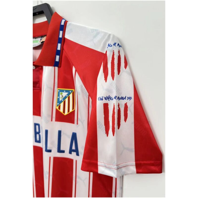 Mens Atletico Madrid Retro Home Jersey 1994/95