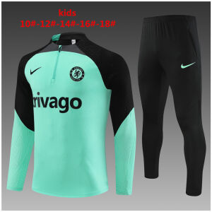 Kids Chelsea Training Suit Green 2023/24