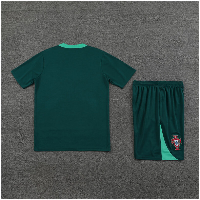 Mens Portugal Short Training Suit Green 2024
