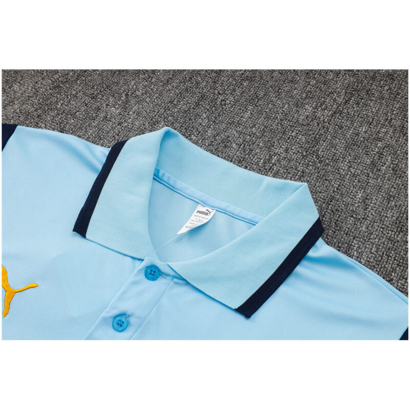 Mens Manchester City Polo Shirt Blue 2023/24