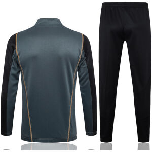 Herren Real Madrid Jacke + Hose Trainingsanzug Grau 2023/24