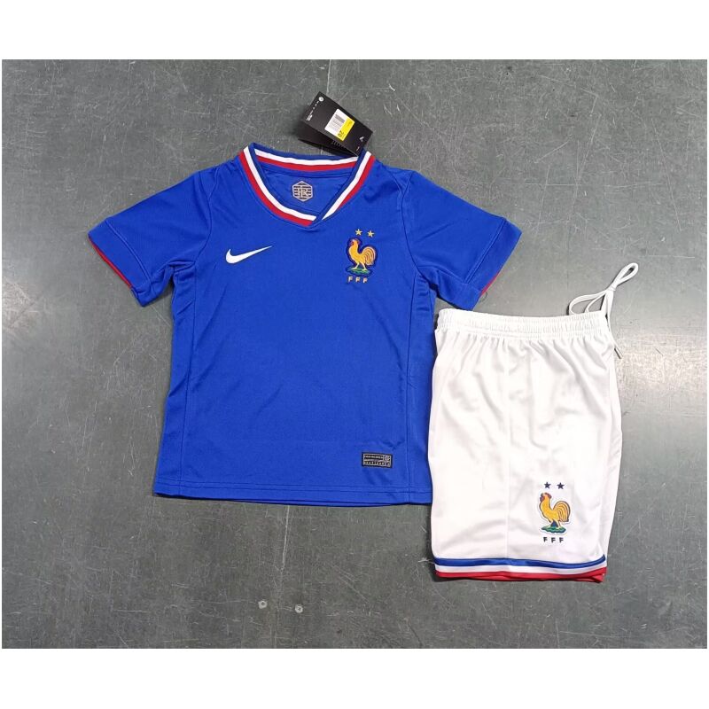 Kinder Frankreich Heim Trikot 2024