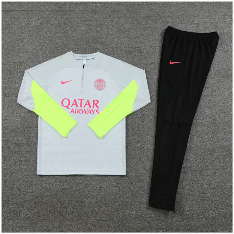 Kids PSG Training Suit Light Grey 2023/24