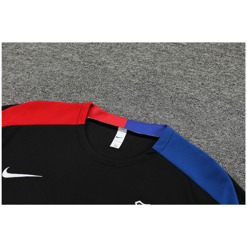 Mens Barcelona Short Training Suit Black 2024/25