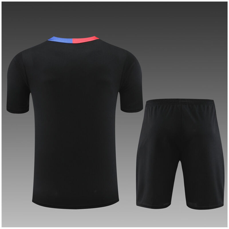 Kids Barcelona Short Training Suit Black 2024/25