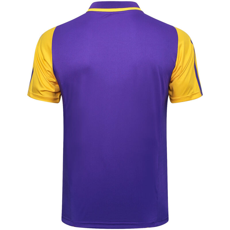 Mens Real Madrid Polo Shirt Purple 2023/24