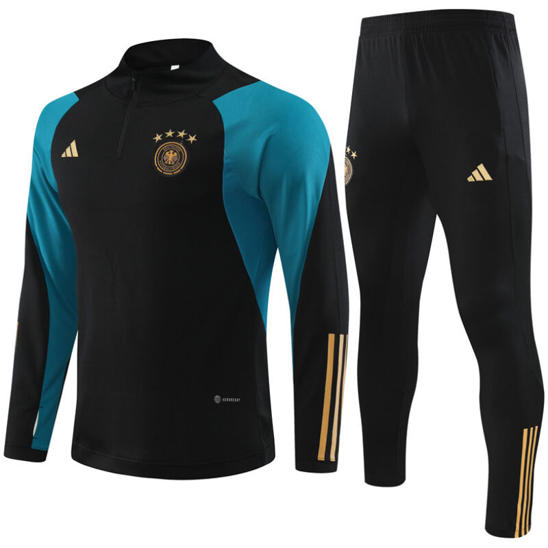 Mens Germany Training Suit Black 2024