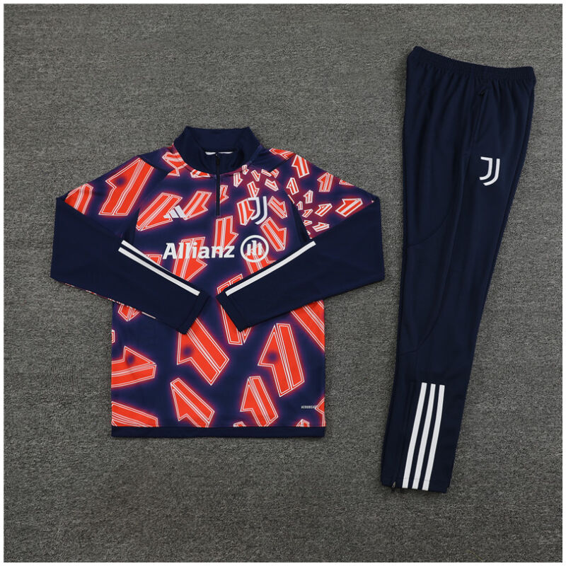 Kids Juventus Training Suit Royal – Red 2023/24